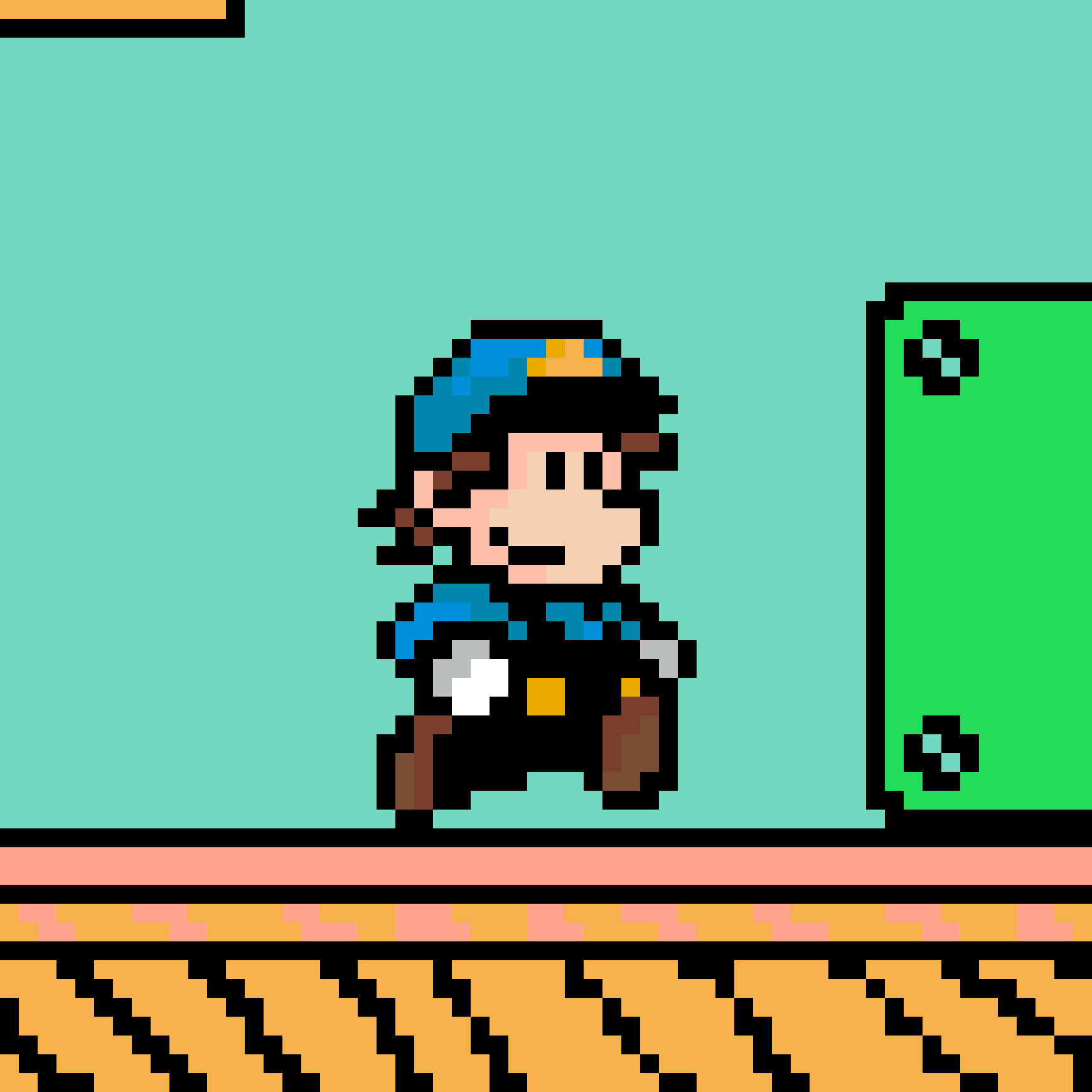 Pärlplatta mönster för super mario 3