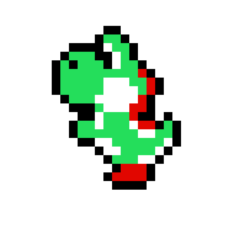 Pärlplatta mönster för Yoshi