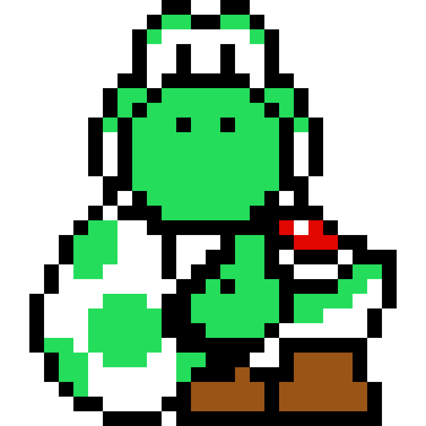 Pärlplatta mönster för Yoshi