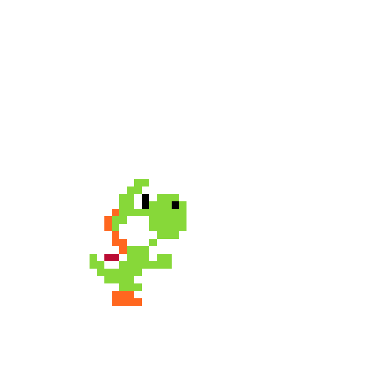 Pärlplatta mönster för Yoshi