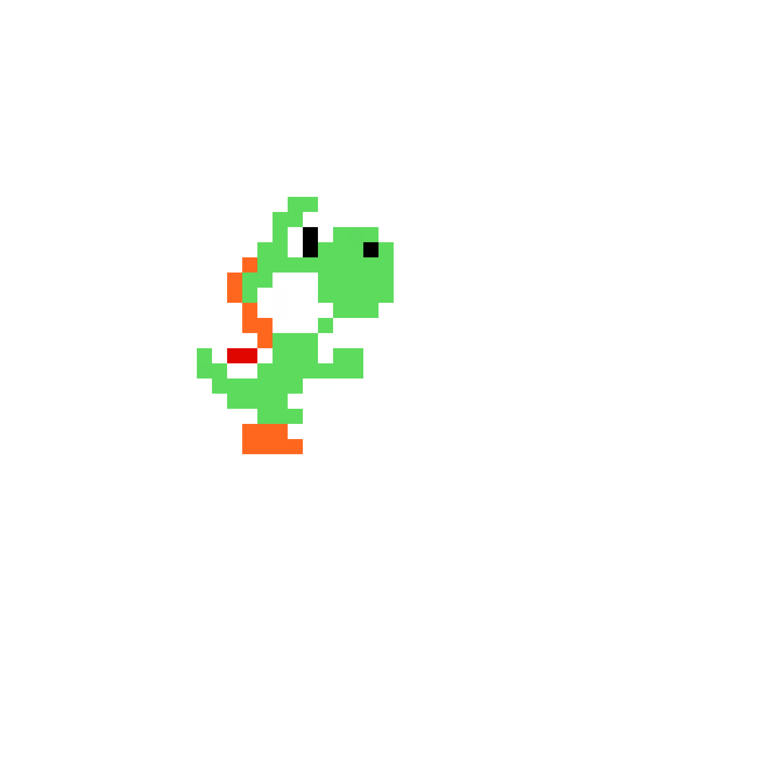 Pärlplatta mönster för Yoshi