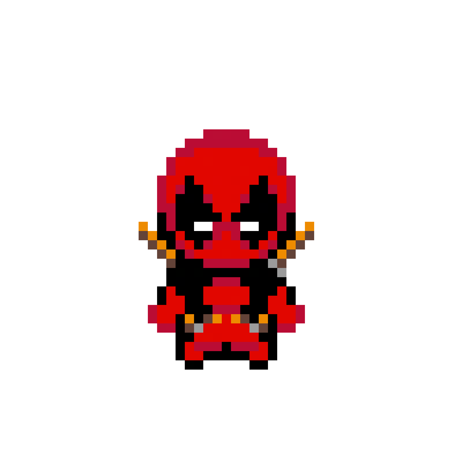 Pärlplatta mönster för Deadpool Chibi