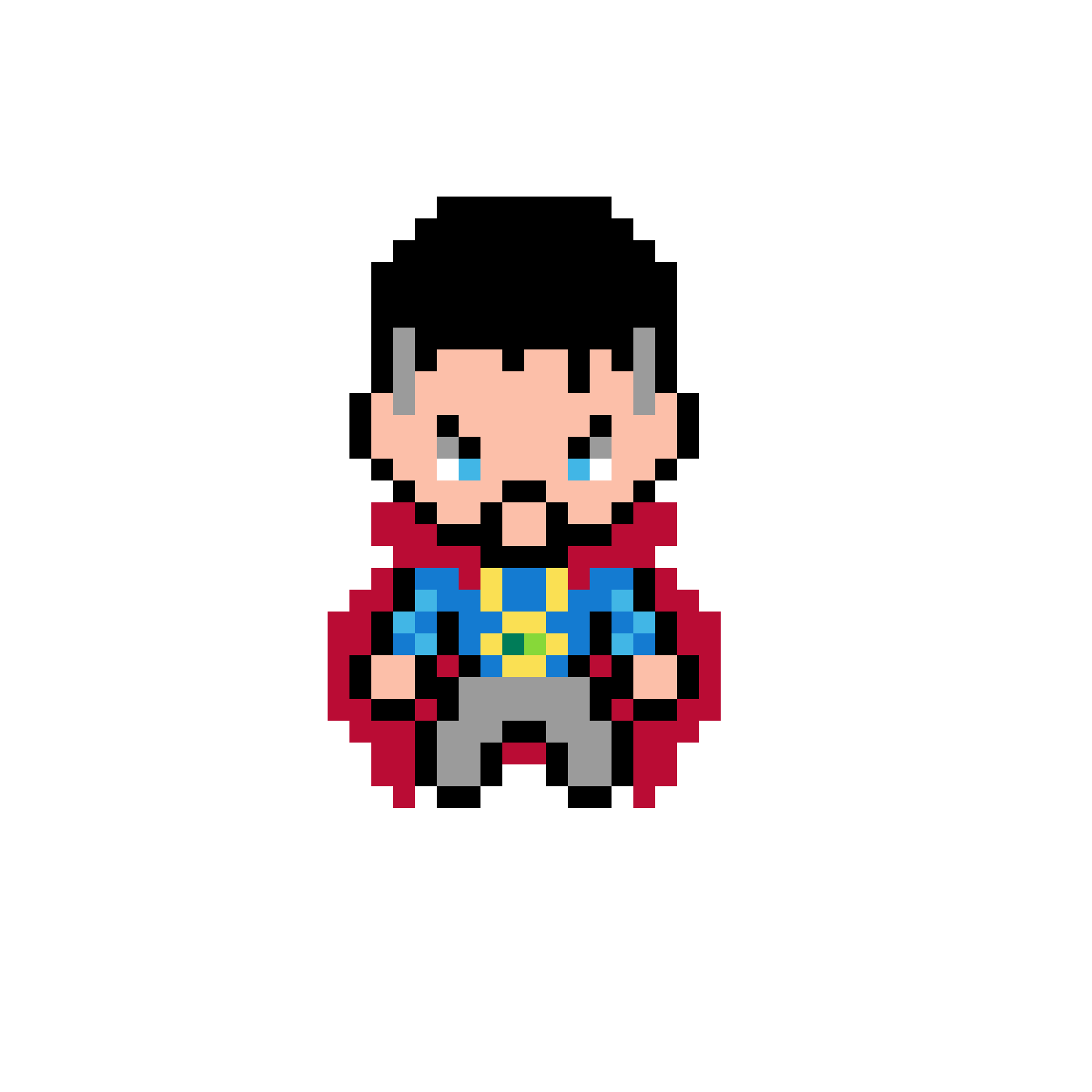 Pärlplatta mönster för Dr.Strange(RemakeTioBlaster-Ajustado a paleta inicial)