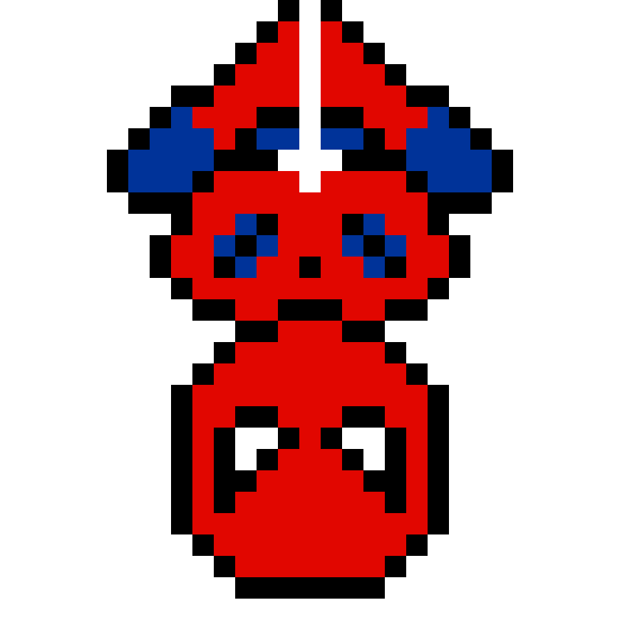 Pärlplatta mönster för Spiderman