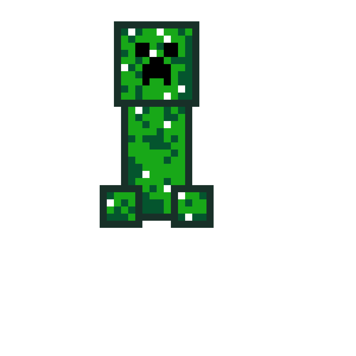 Pärlplatta mönster för Creeper