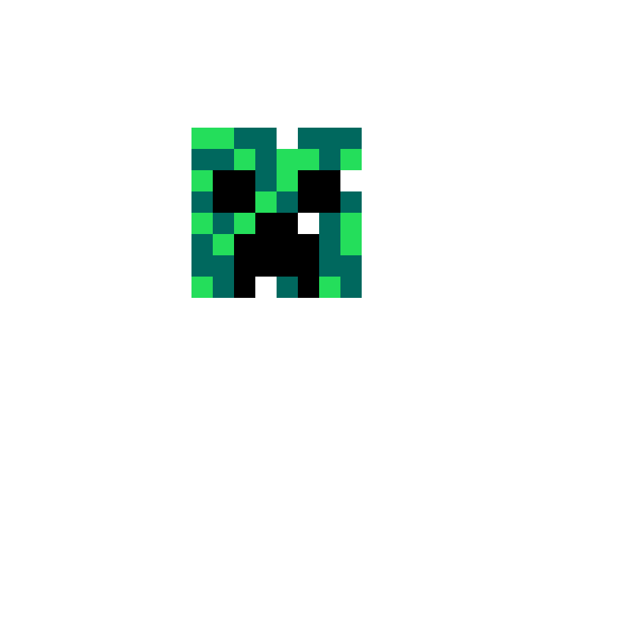 Pärlplatta mönster för Creeper de Minecraft