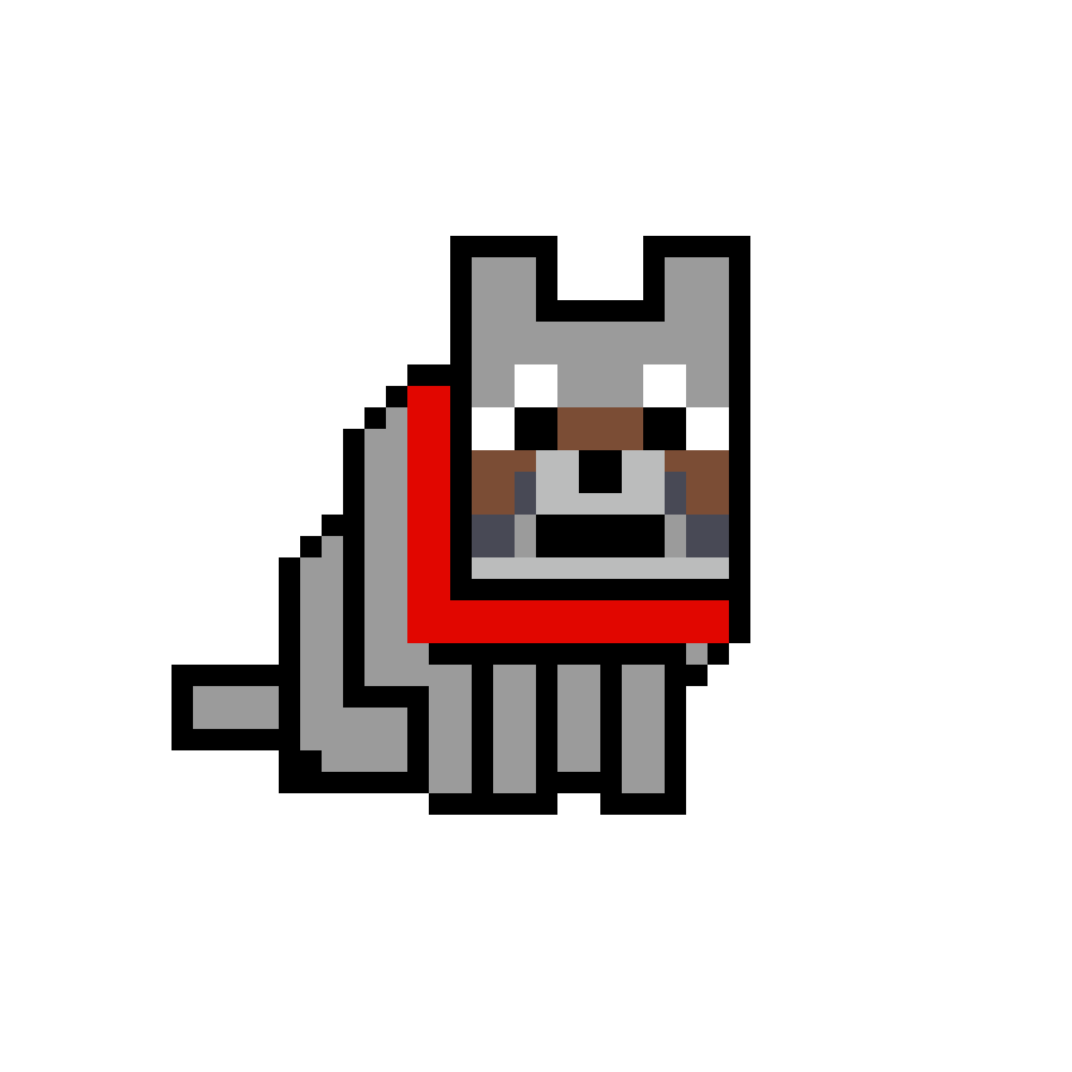 Pärlplatta mönster för Lobo - Minecraft