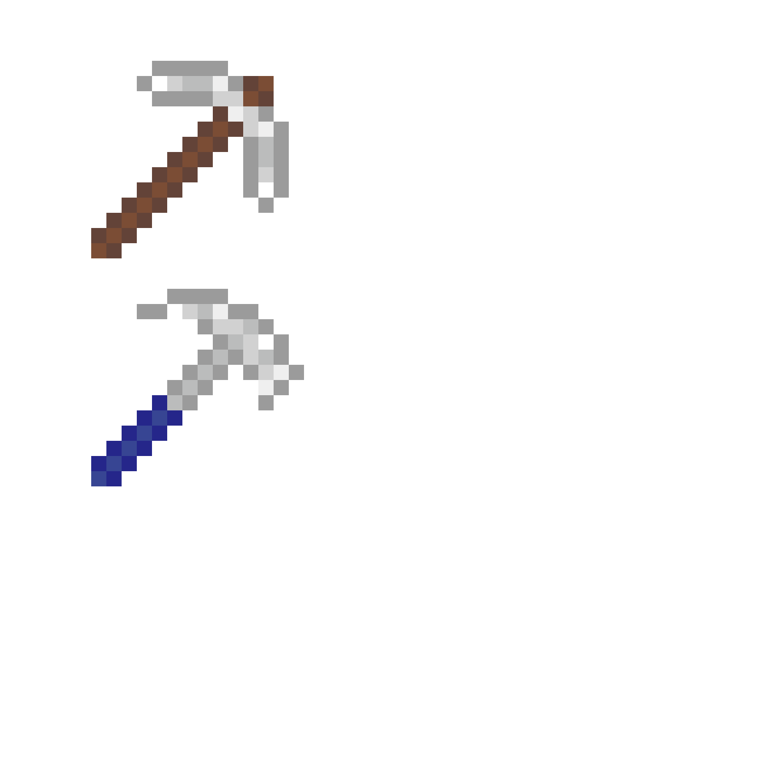Pärlplatta mönster för Minecraft Pickaxe