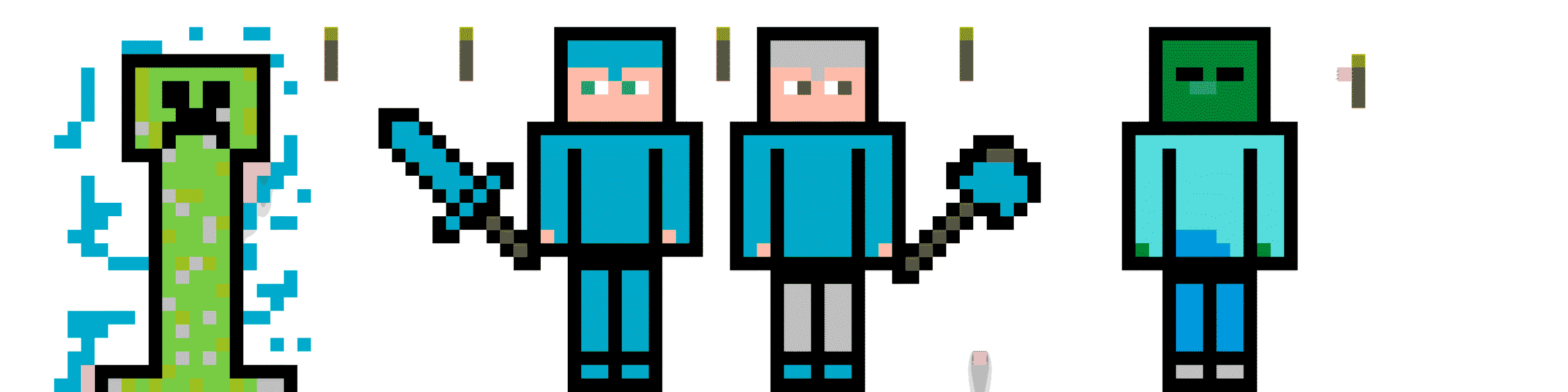 Pärlplatta mönster för Minecraft