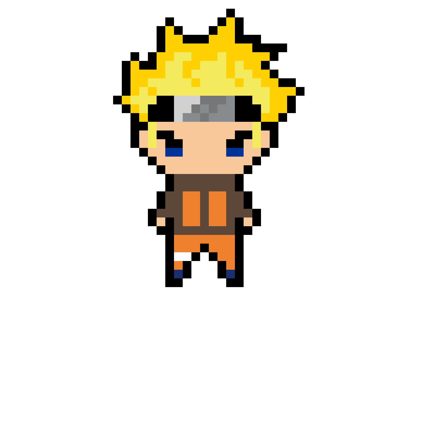 Pärlplatta mönster för Naruto