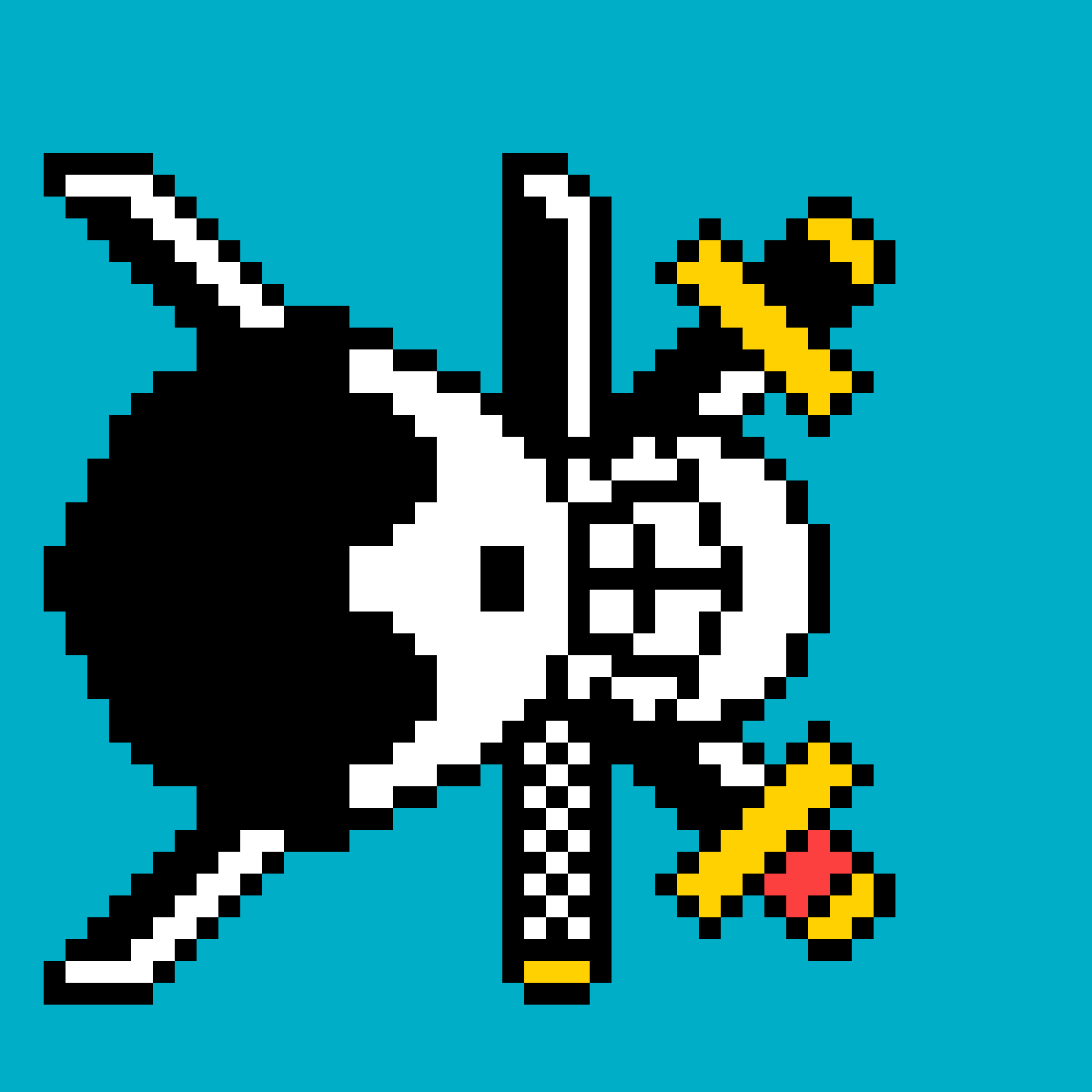 Pärlplatta mönster för Logo Zoro (One piece)