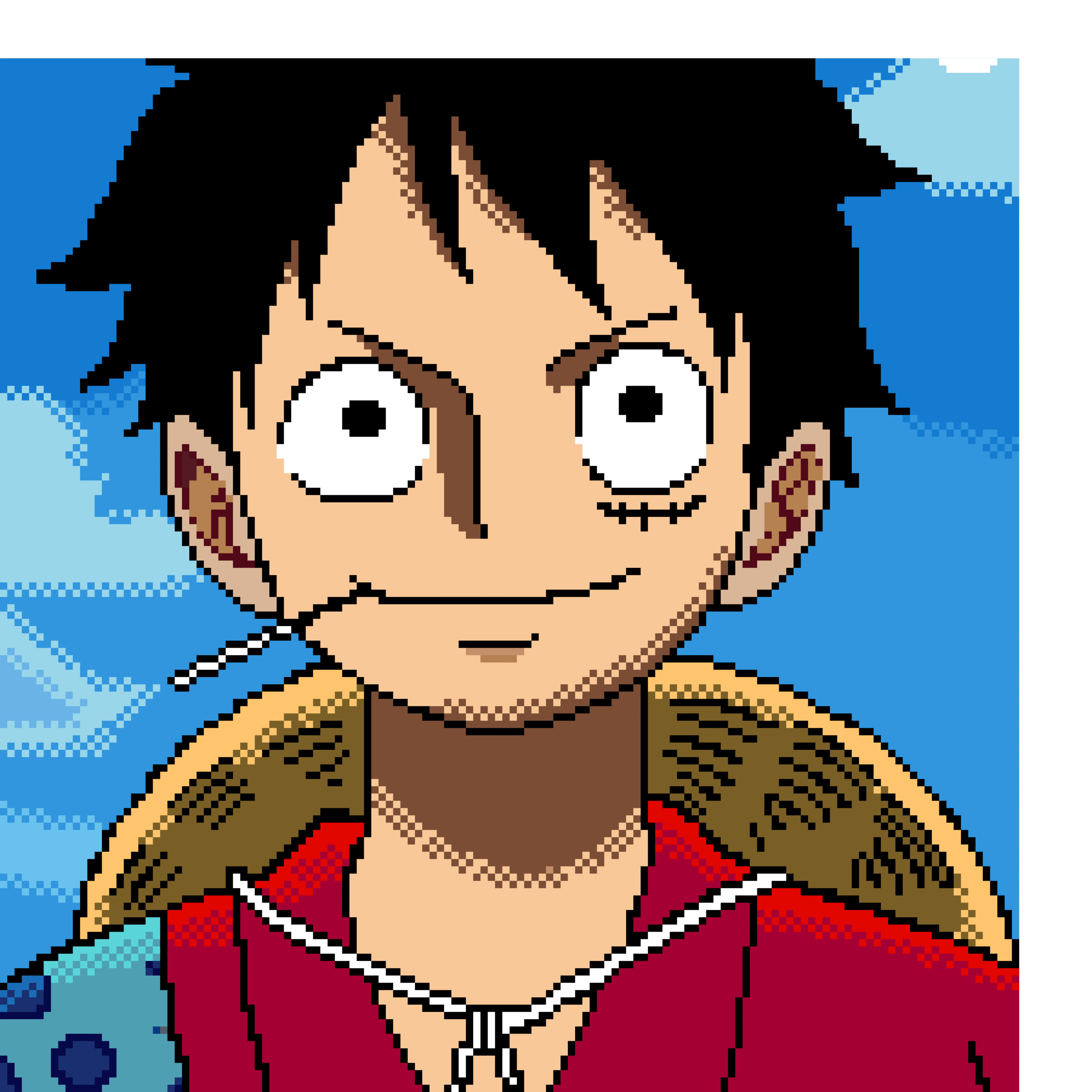 Pärlplatta mönster för LUFFY