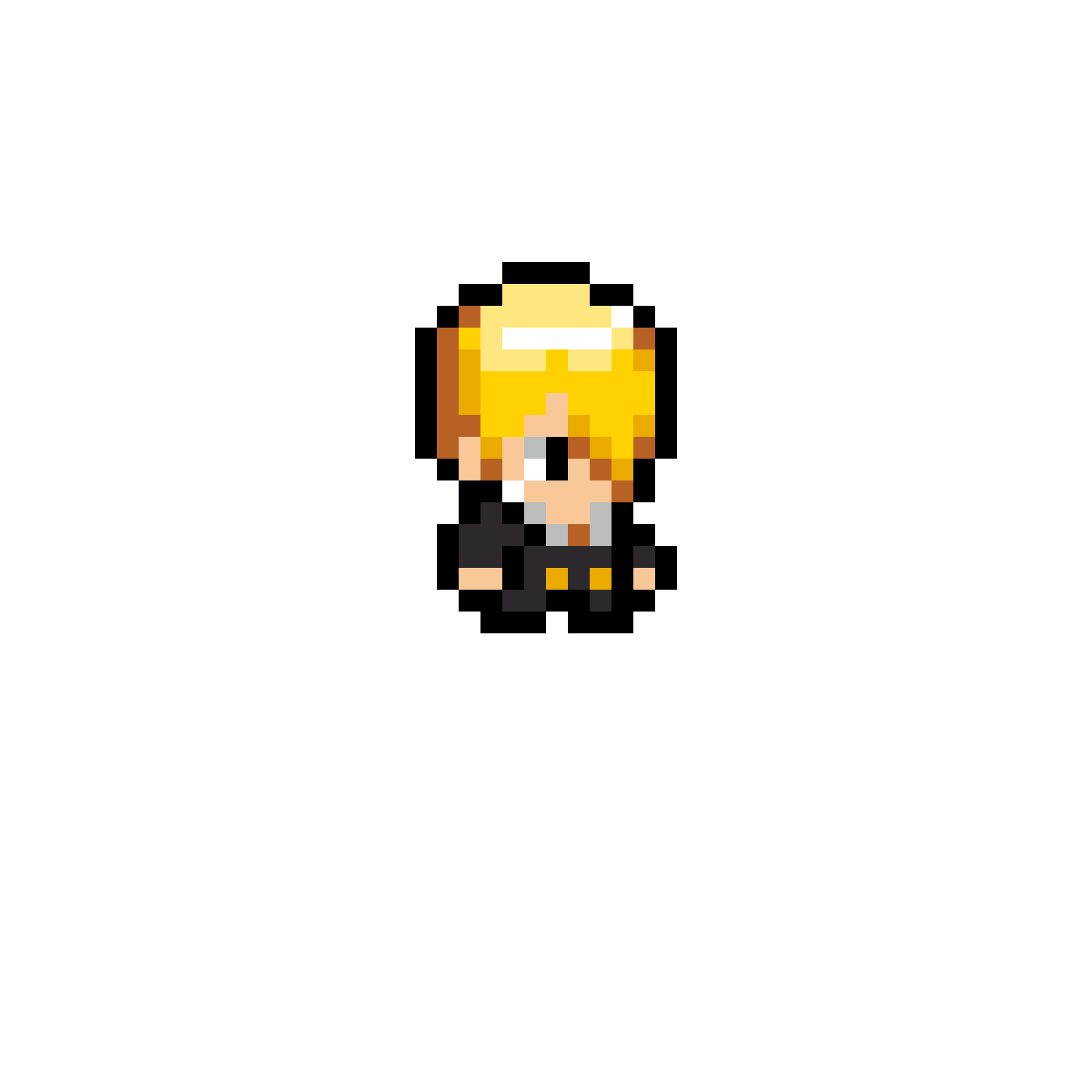 Pärlplatta mönster för Mini Sanji #1