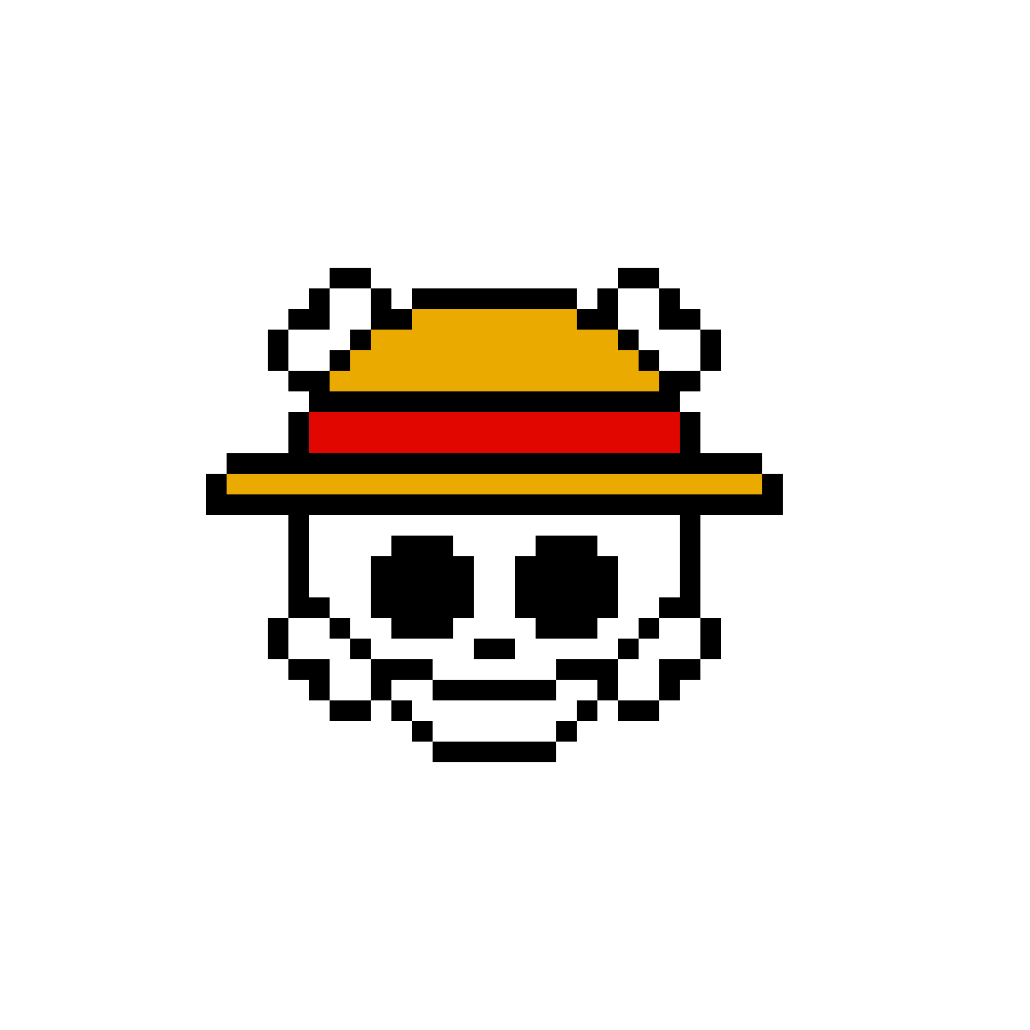 Pärlplatta mönster för One Piece