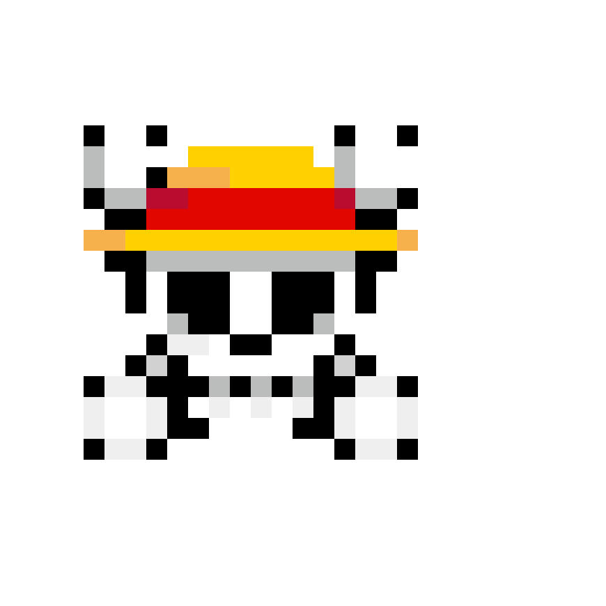Pärlplatta mönster för one piece