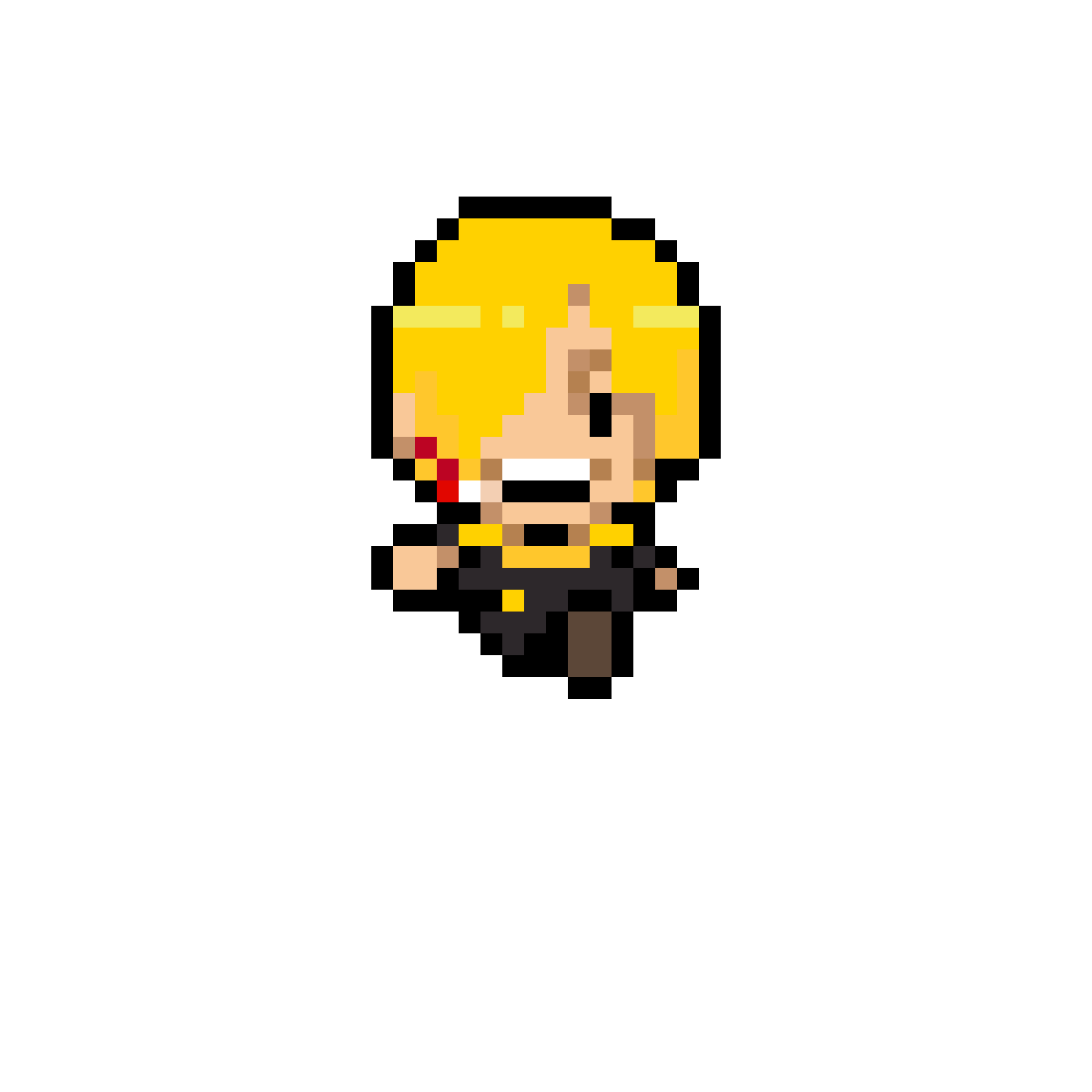 Pärlplatta mönster för Sanji