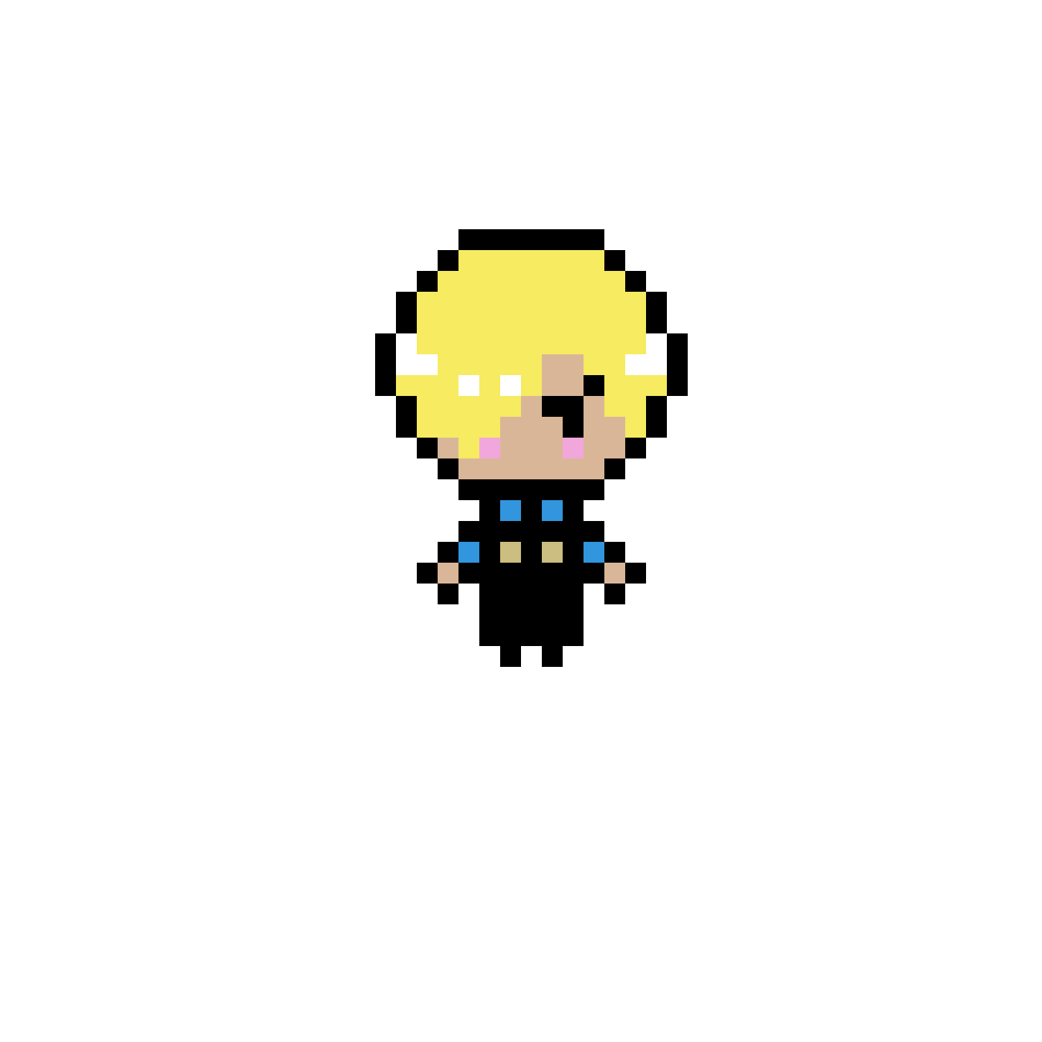Pärlplatta mönster för Sanji cute
