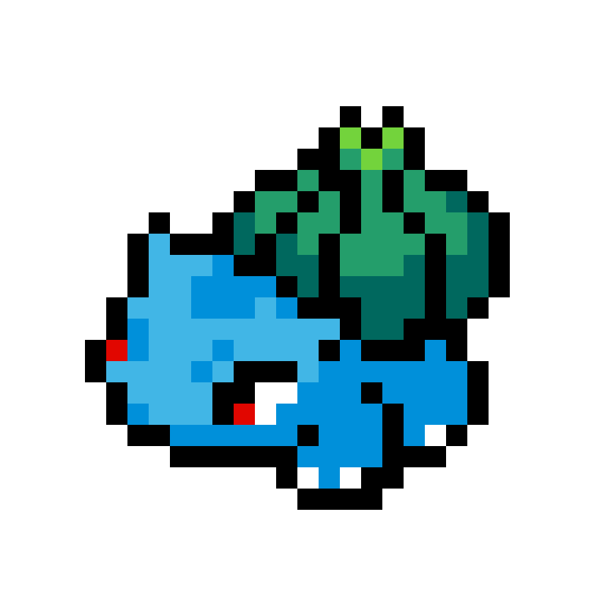 Pärlplatta mönster för #01 Bulbasaur