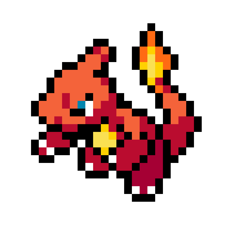 Pärlplatta mönster för #05 Charmeleon