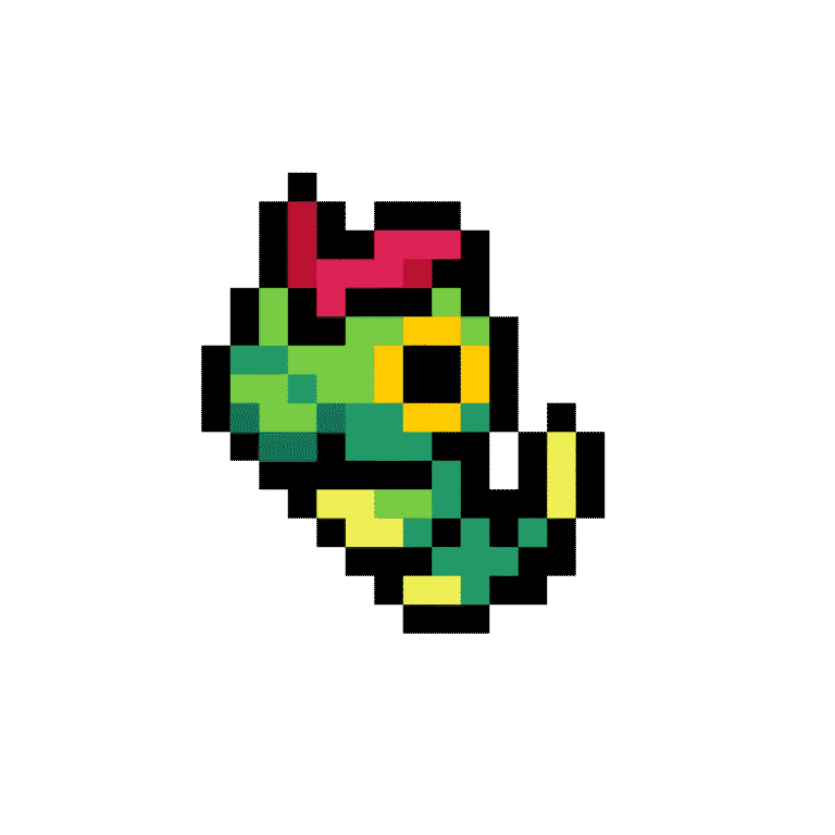 #10 Caterpie – Pokemon Pärlplatta Mönster