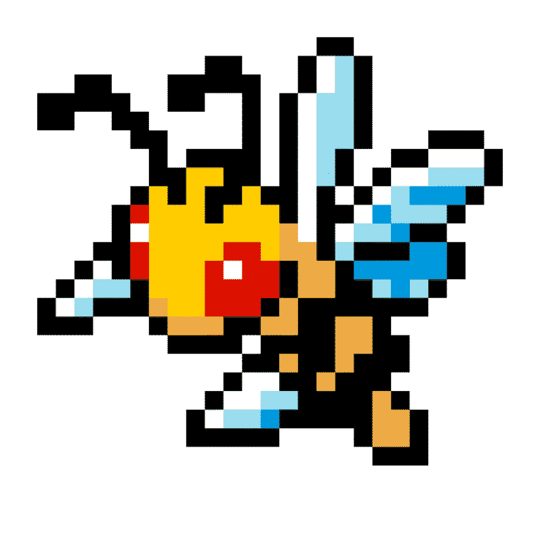 #15 Beedrill – Pokemon Pärlplatta Mönster
