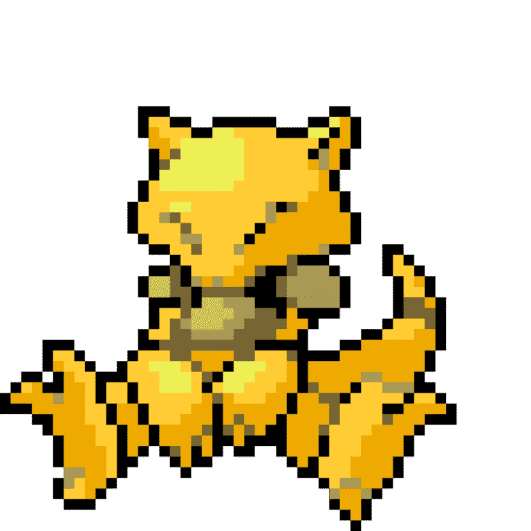 Abra – Pokemon Pärlplatta Mönster