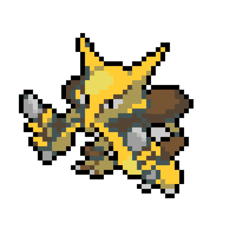 Alakazam – Pokemon Pärlplatta Mönster