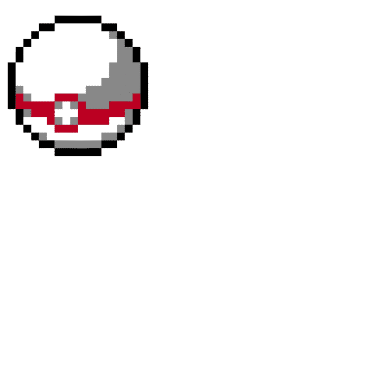 ärans boll – Pokemon Pärlplatta Mönster