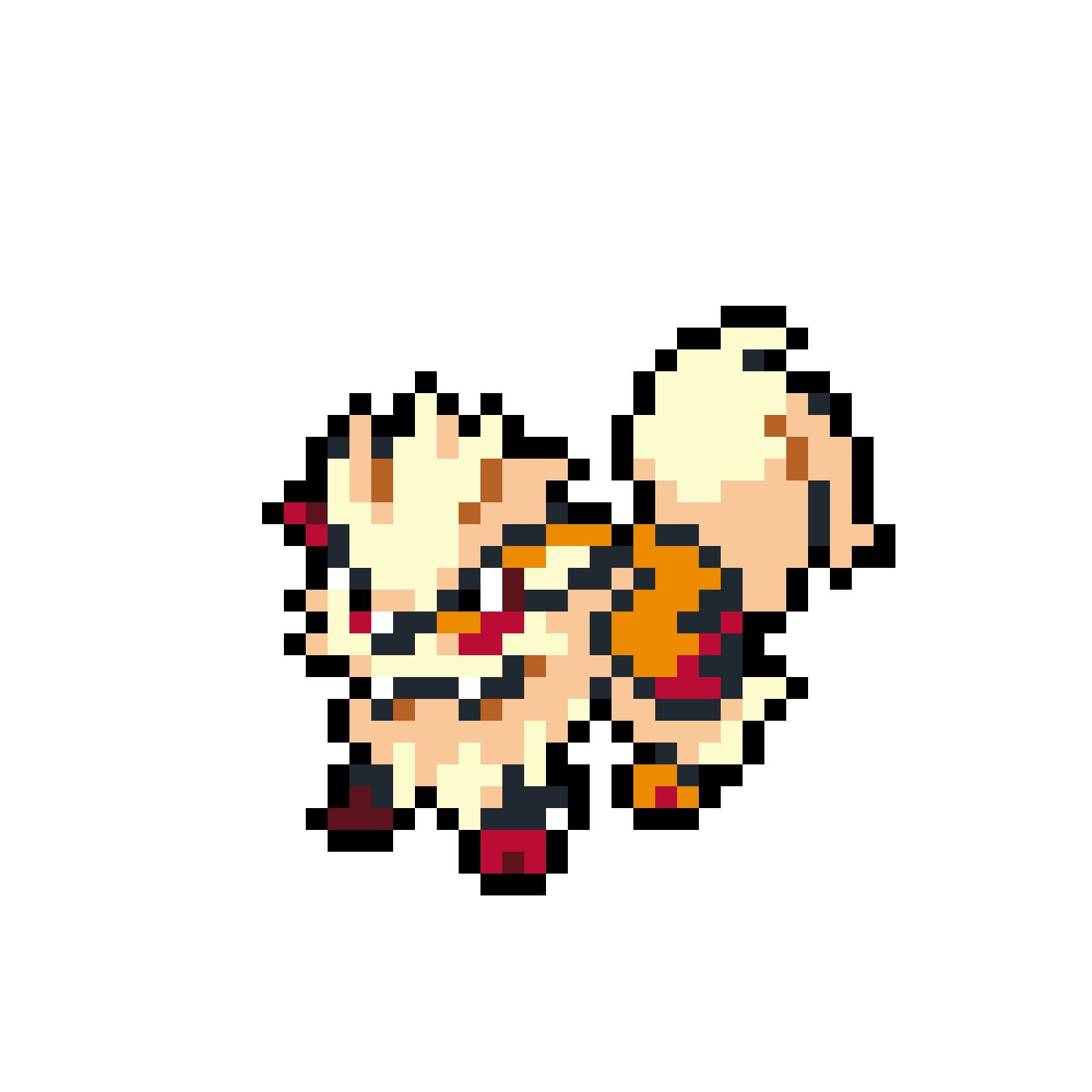 Pärlplatta mönster för Arcanine
