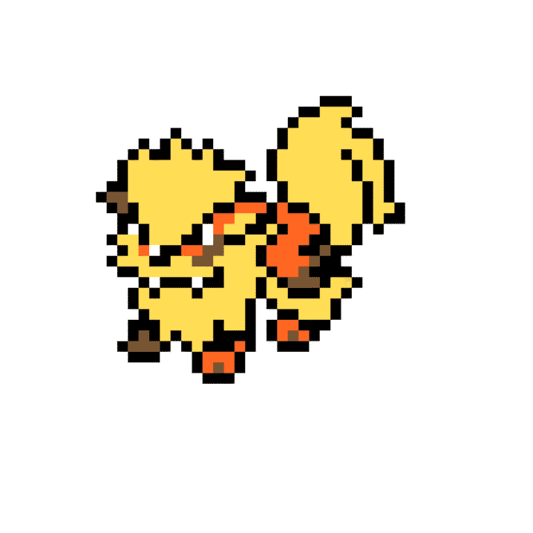 Arcanine – Pokemon Pärlplatta Mönster