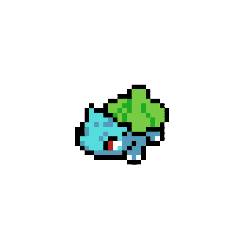bualbasuar 1 – Pokemon Pärlplatta Mönster