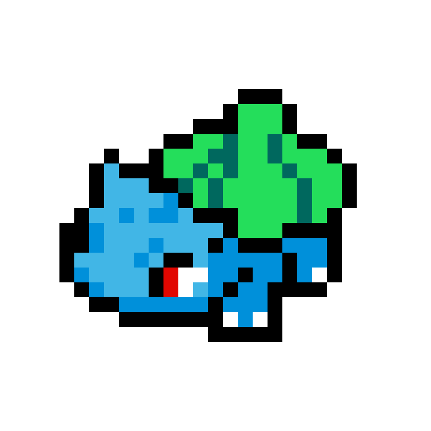 Pärlplatta mönster för Bulbasaur
