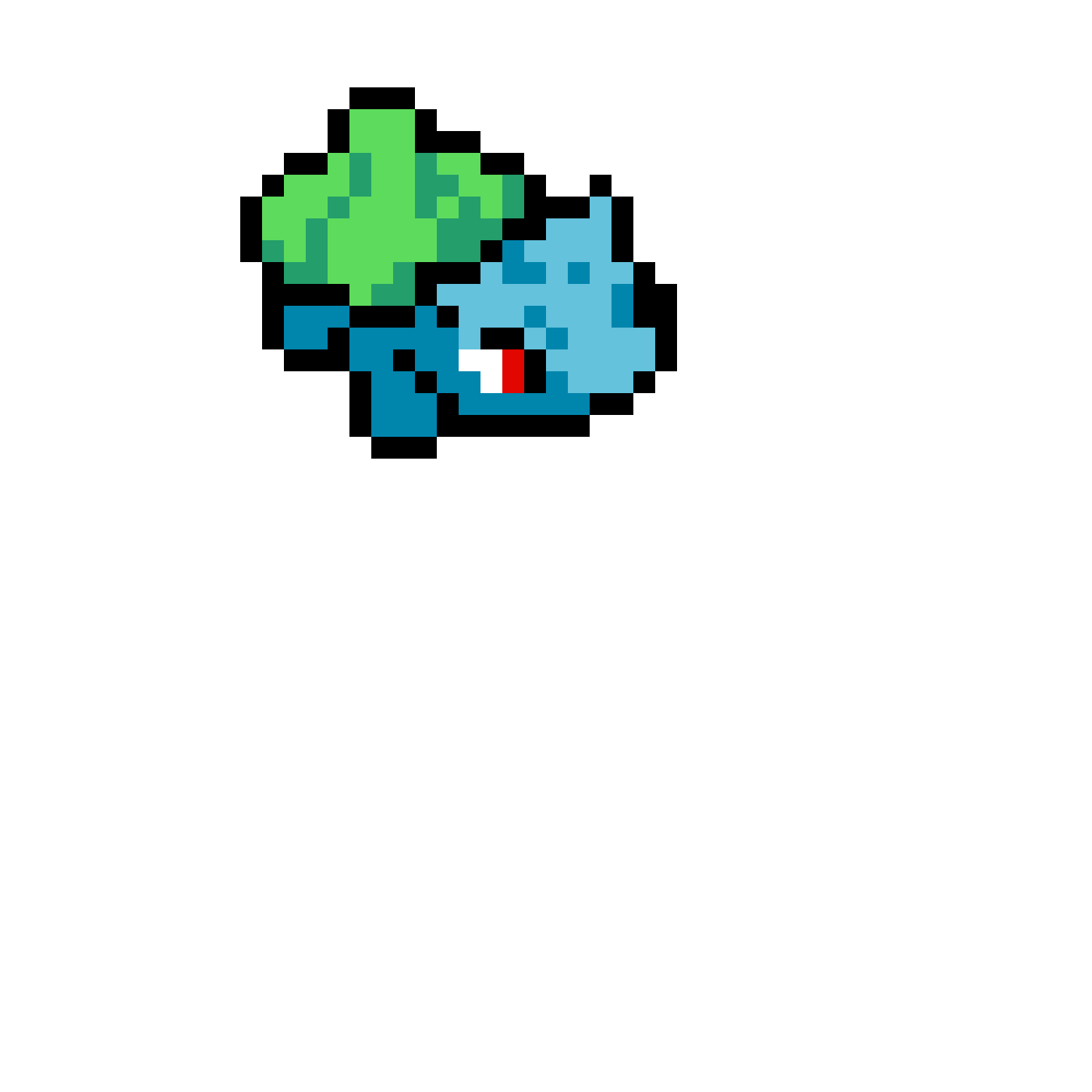 Pärlplatta mönster för Bulbasaur