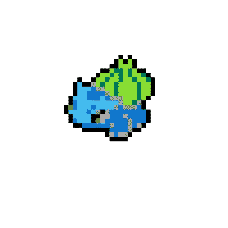 Bulbasaur – Pokemon Pärlplatta Mönster