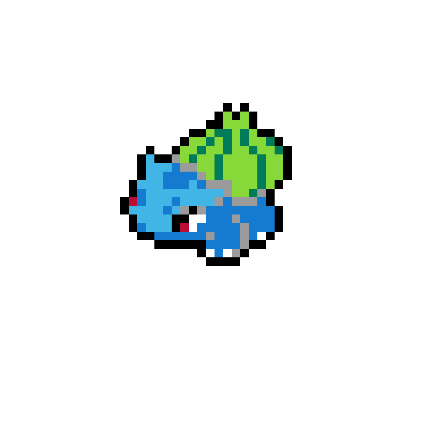 Pärlplatta mönster för Bulbasaur