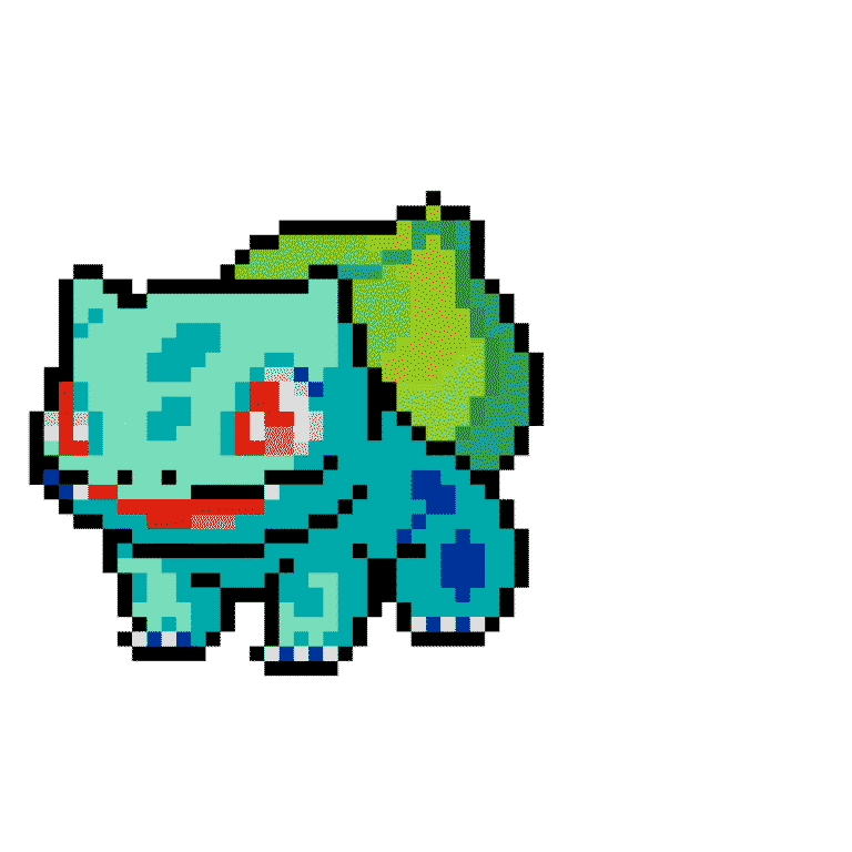 bulbasaur – Pokemon Pärlplatta Mönster