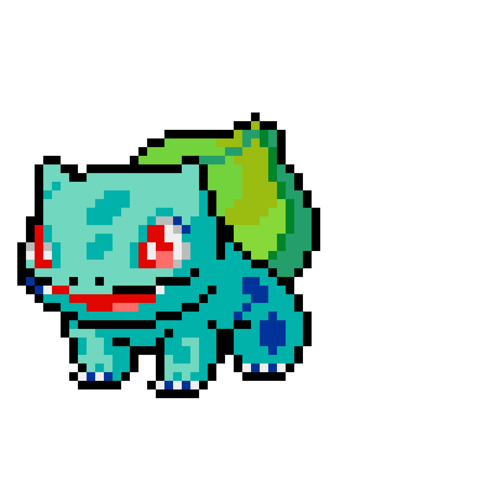 Pärlplatta mönster för bulbasaur