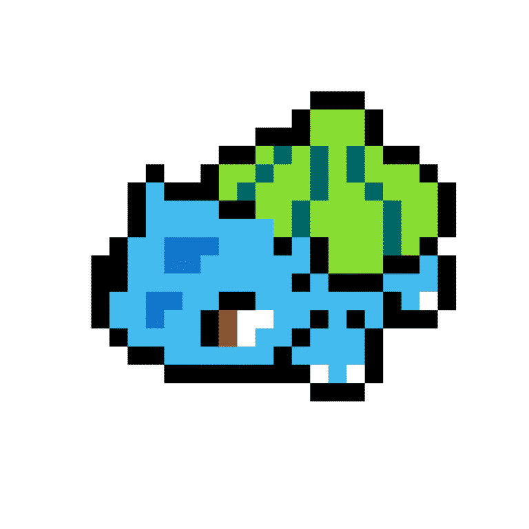 Bulbasaur – Pokemon Pärlplatta Mönster