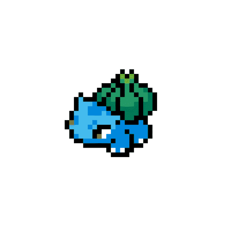Bulbasaur – Pokemon Pärlplatta Mönster