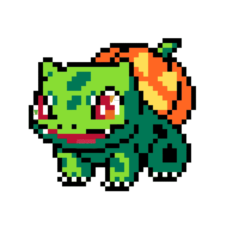 Bulbasaur Halloween – Pokemon Pärlplatta Mönster