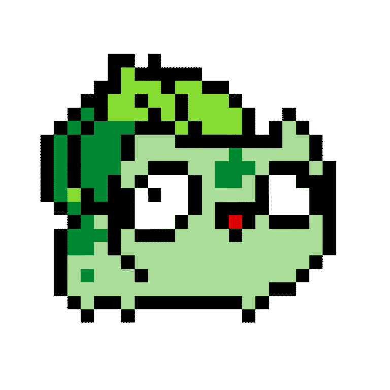 bulbasaur retrasao – Pokemon Pärlplatta Mönster