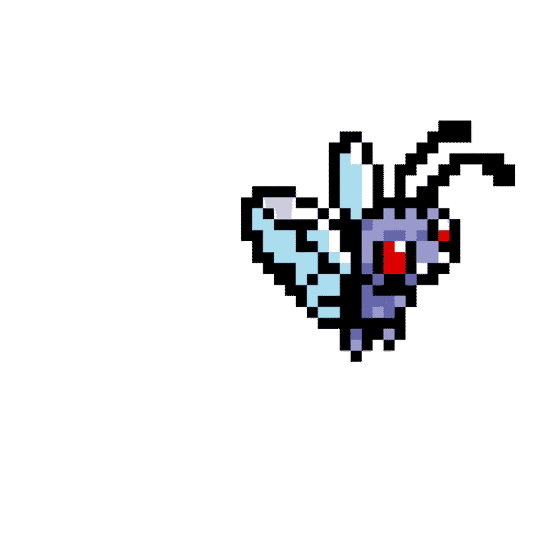 Butterfree – Pokemon Pärlplatta Mönster