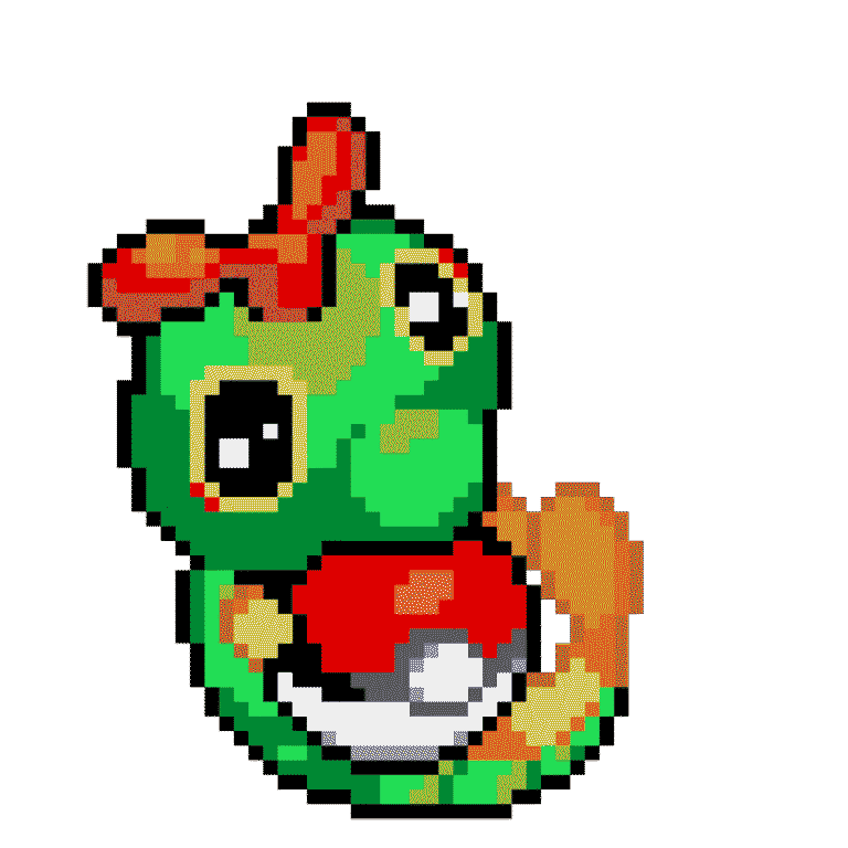 Caterpie – Pokemon Pärlplatta Mönster