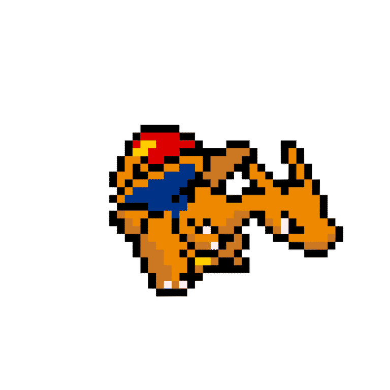 Charizard – Pokemon Pärlplatta Mönster