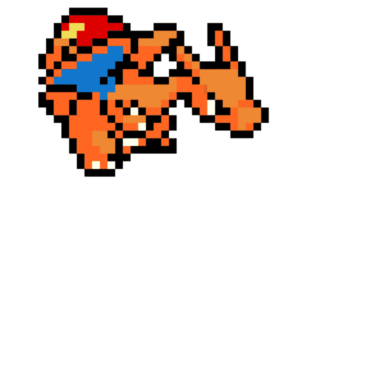 Charizard – Pokemon Pärlplatta Mönster