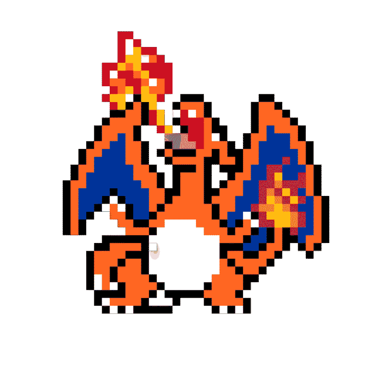 Charizard – Pokemon Pärlplatta Mönster