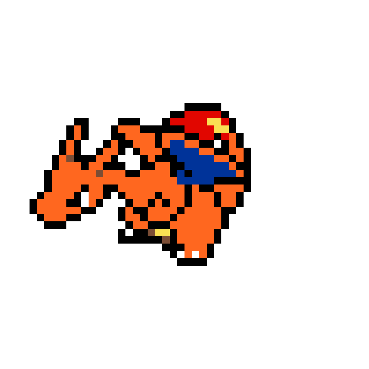 Pärlplatta mönster för charizard