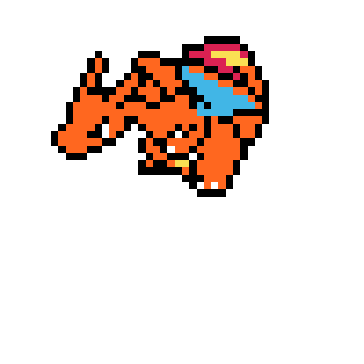 Pärlplatta mönster för Charizard
