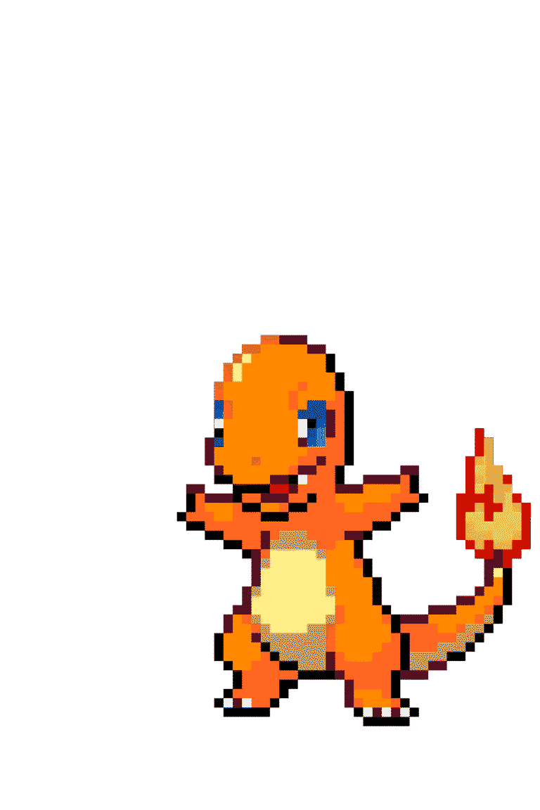 Charmander – Pokemon Pärlplatta Mönster