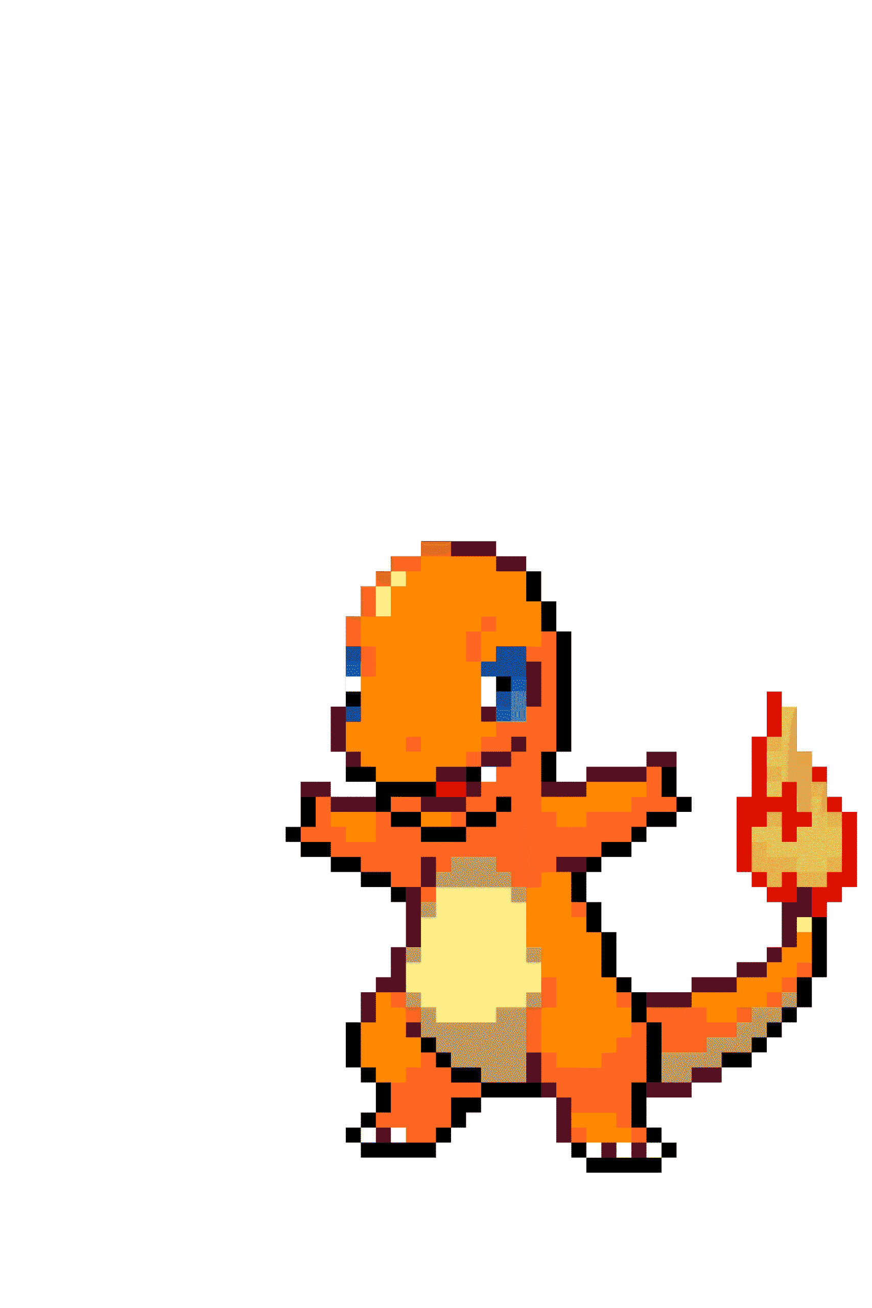 Pärlplatta mönster för Charmander
